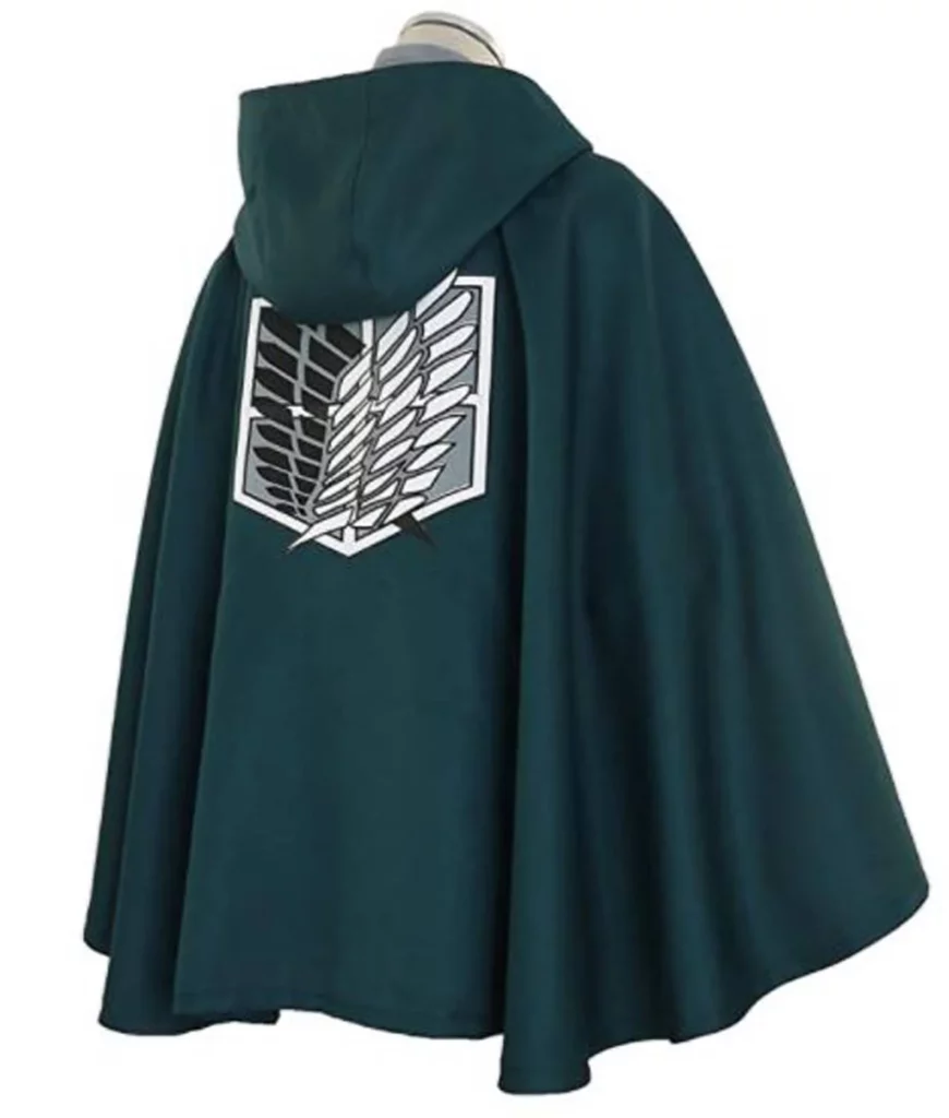 Green Hooded Attack on Titan Cape Coat