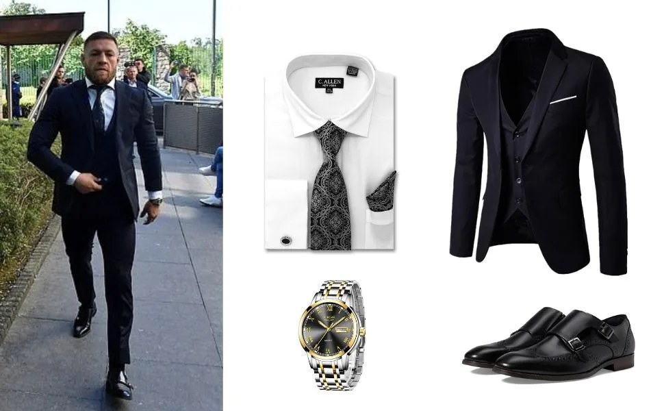 Conor McGregor’s Black Suit Look