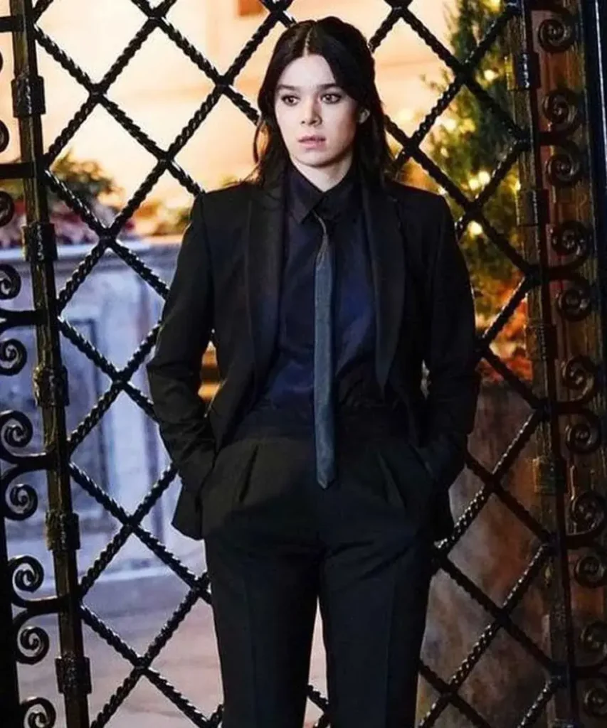 Hawkeye Hailee Steinfeld Black Suiting Fabric Blazer