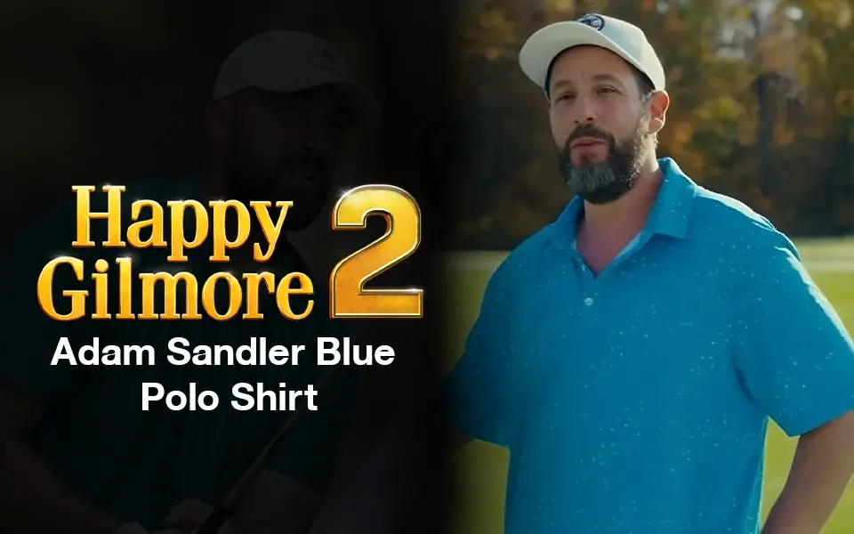 Happy Gilmore 2 Adam Sandler Blue Polo Shirt