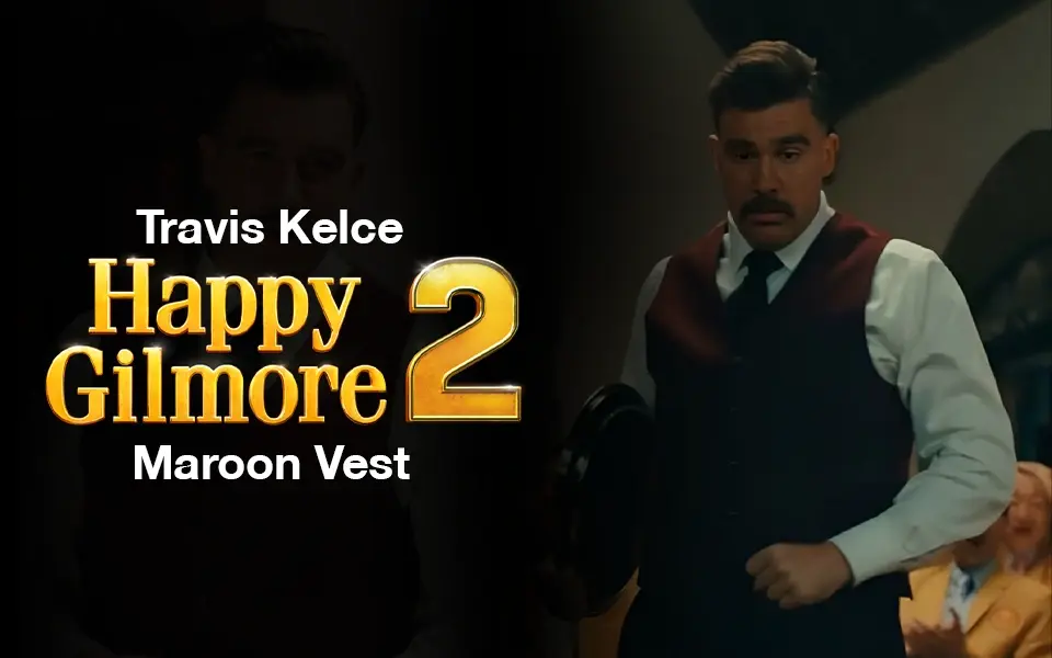 Travis Kelce Happy Gilmore 2 Maroon Vest