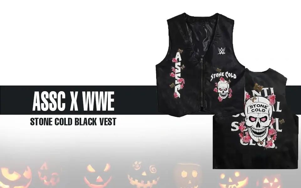 ASSC x WWE Stone Cold Black Vest