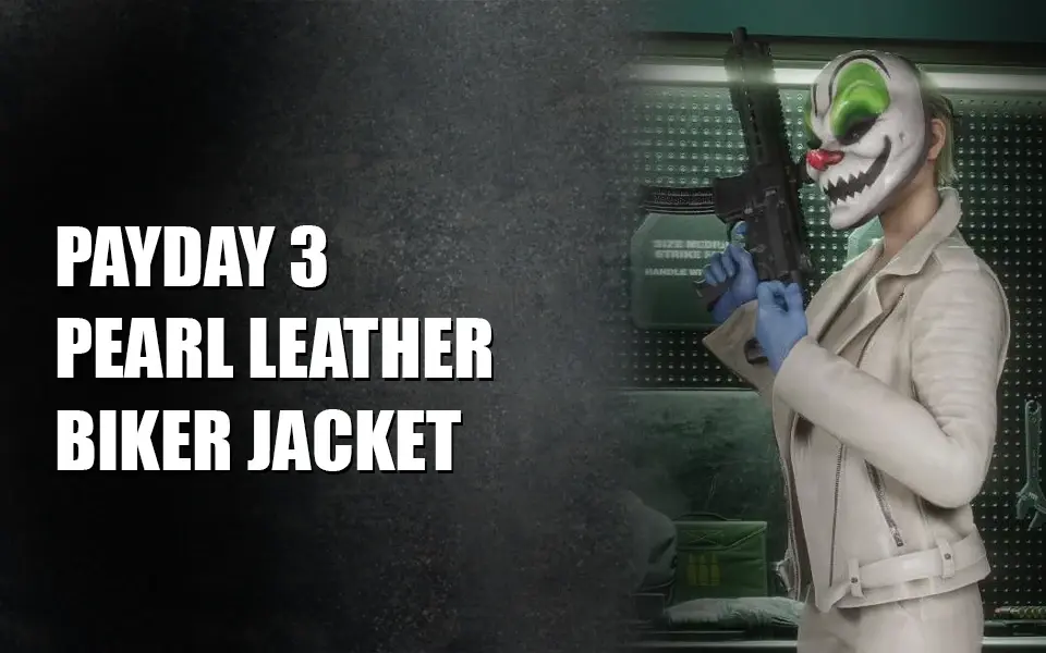 Buy This Payday 3 Pearl Leather Biker Jacket