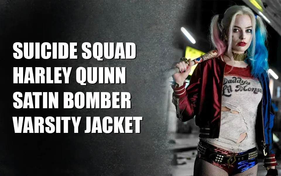 Suicide Squad Harley Quinn Satin Bomber Varsity Jacket - Halloween Costumes Ideas