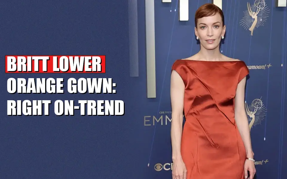 Britt Lower Orange Gown Right On-Trend