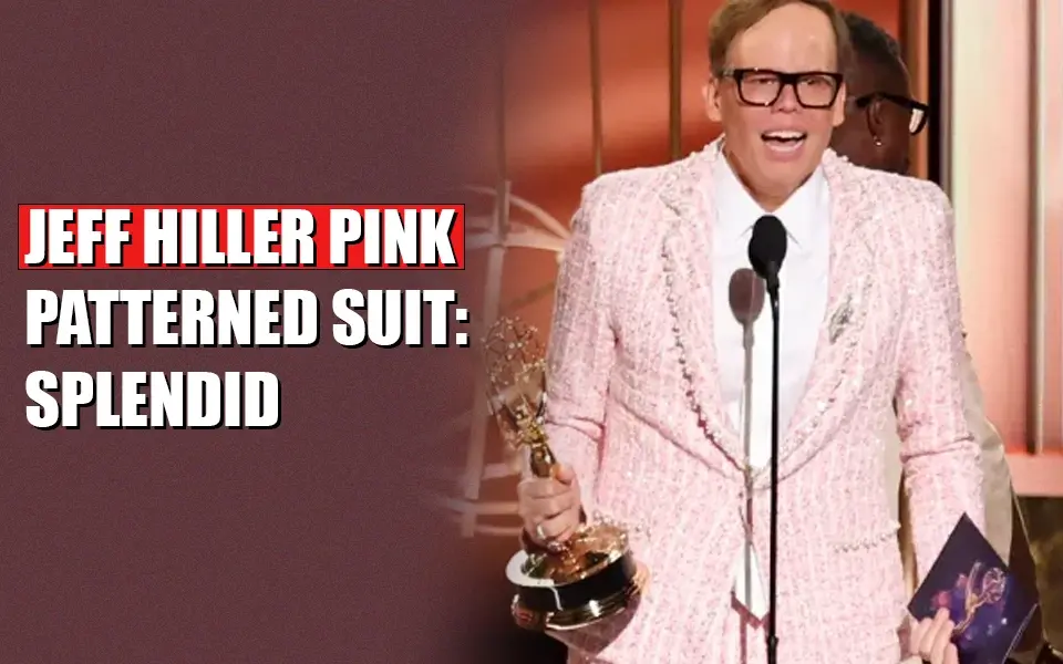 Jeff Hiller Pink Patterned Suit Splendid