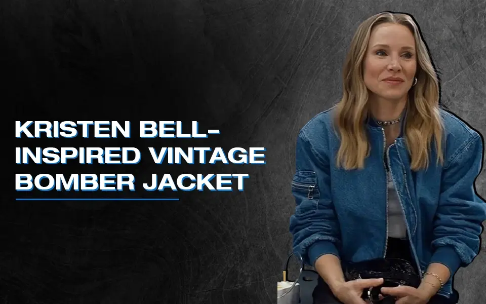 Kristen Bell-Inspired Vintage Bomber Jacket