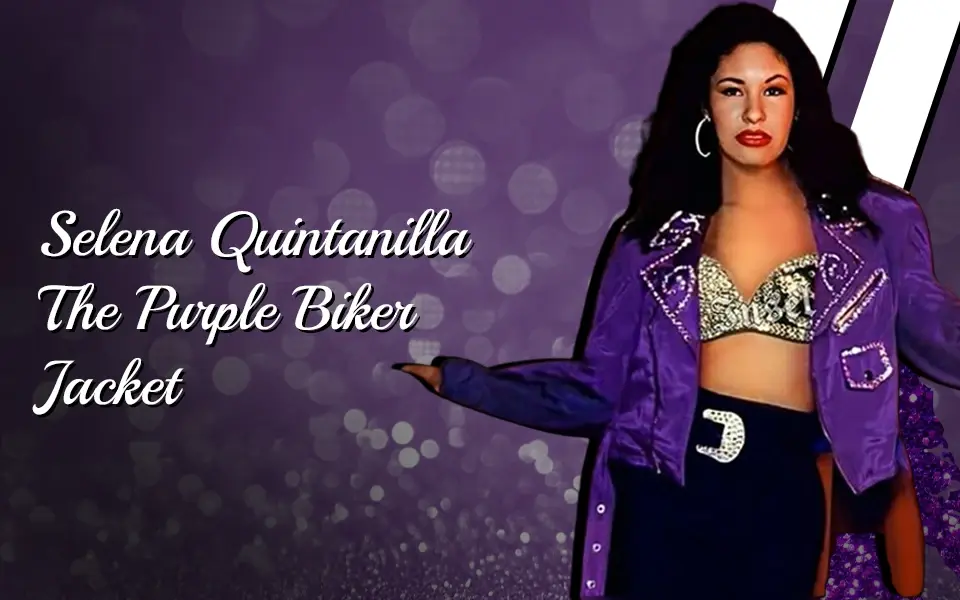 Selena Quintanilla The Purple Biker Jacket