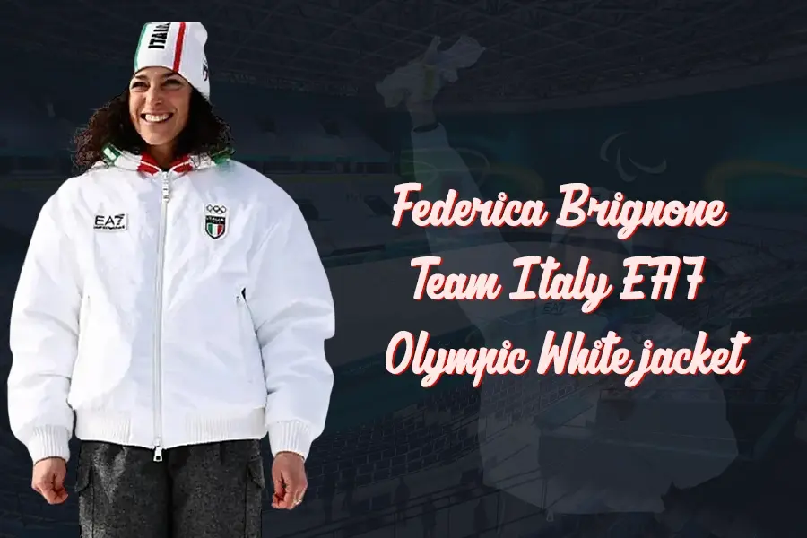 Federica Brignone Team Italy EA7 Olympic White jacket
