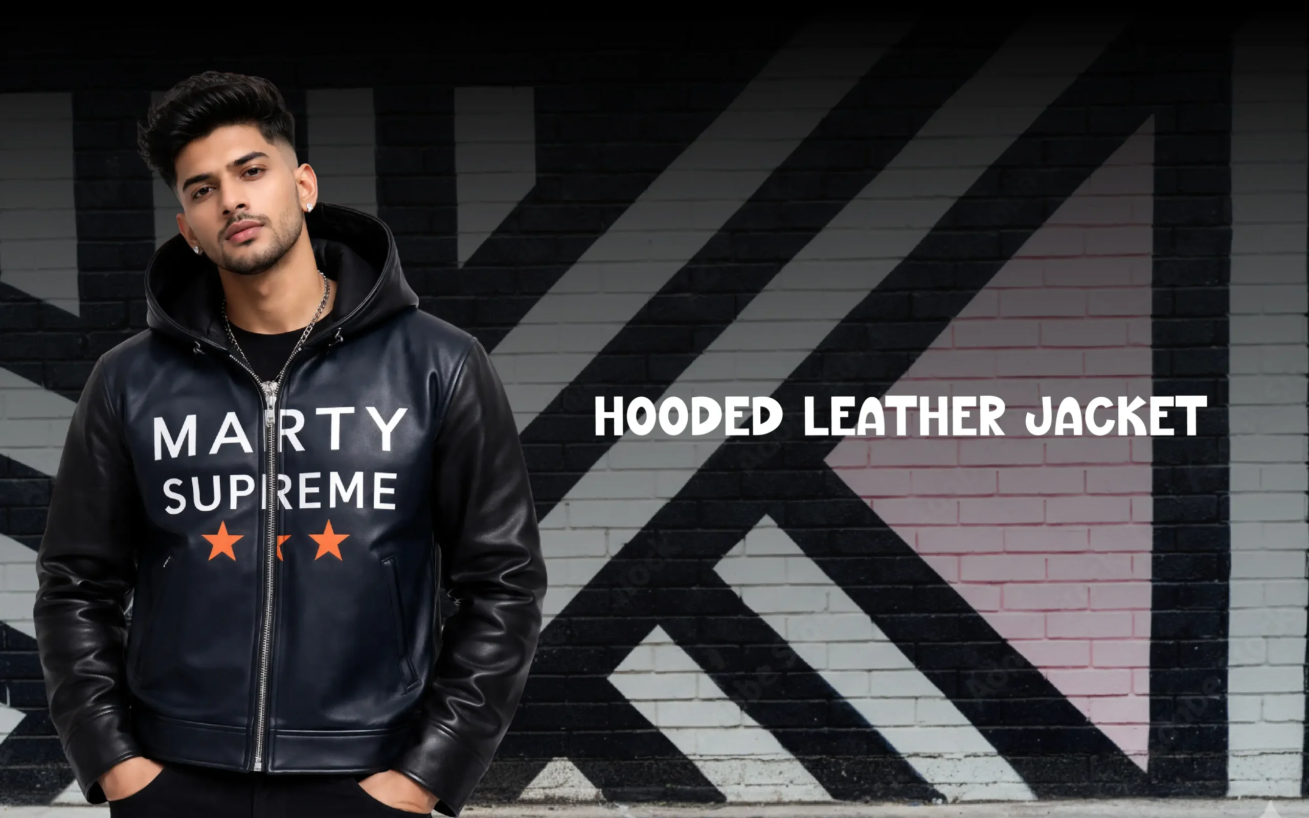 Hooded Leather Jacket