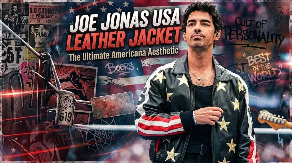 Joe Jonas USA Leather Jacket