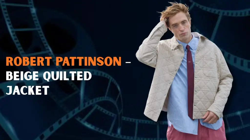 Robert Pattinson – Beige Quilted Jacket