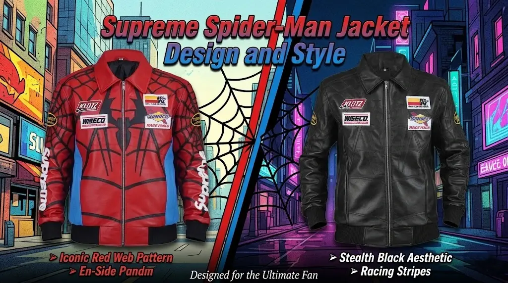 Supreme Spider-Man Jacket Design and Style