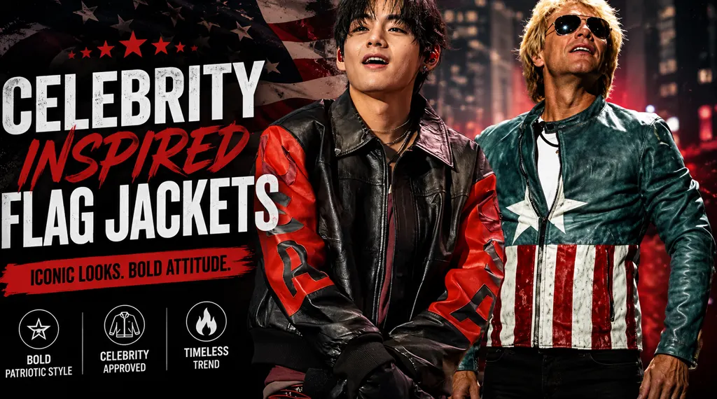 Celebrity Inspired Flag Jackets