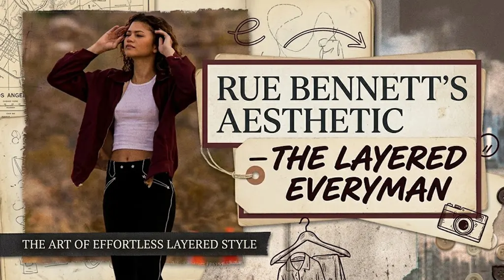 Rue Bennett TV Series Euphoria Red Cotton Jacket