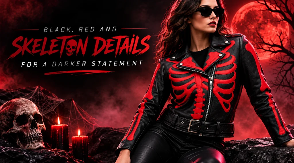 Black, Red and Skeleton Details for a Darker Statement