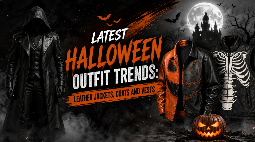 Latest Halloween Outfit Trends Leather Jackets Coats and Vests