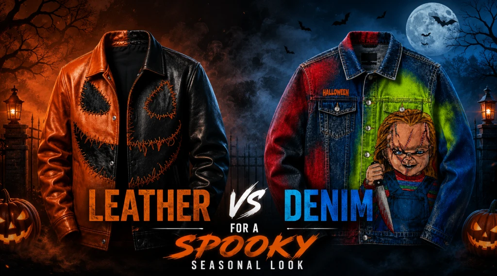 Leather vs Denim for a Spooky Seasonal Look