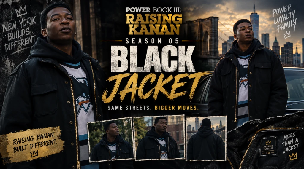Power Book III Raising Kanan S05 Black Jacket