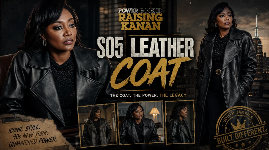 Power Book III Raising Kanan S05 Leather Coat