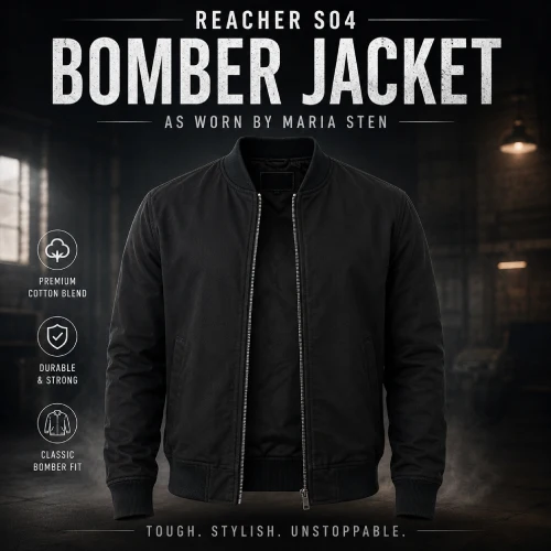 Reacher S04 Bomber Jacket for a Modern Street-Ready Look