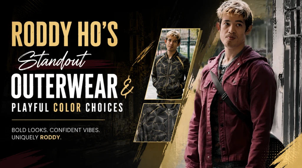 Roddy Ho’s Standout Outerwear and Playful Color Choices