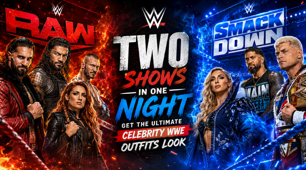 Two Shows in One Night Get the Ultimate Celebrity WWE Outfits Look