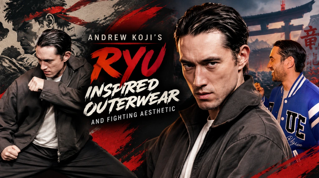Andrew Koji’s Ryu-Inspired Outerwear and Fighting Aesthetic