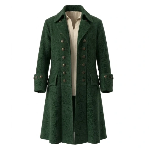 Halloween x Pirate Wool Trench Coat
