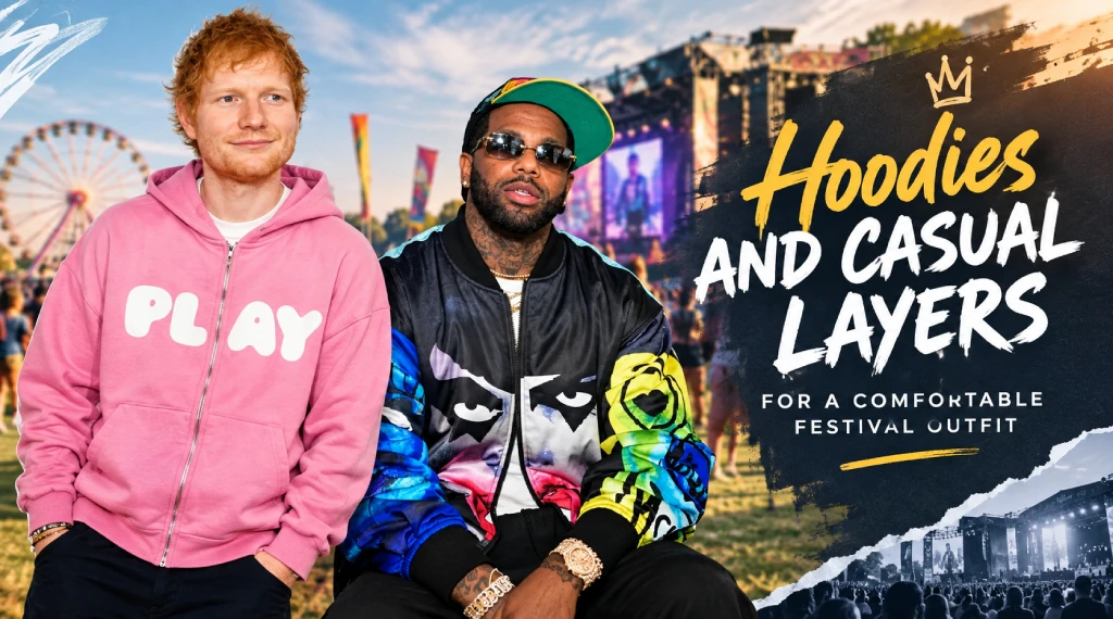 Hoodies and Casual Layers for a Comfortable Festival Outfit