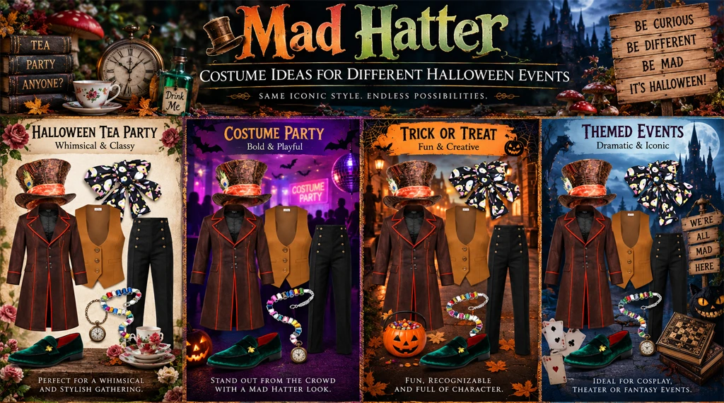 Mad Hatter Costume Ideas for Different Halloween Events