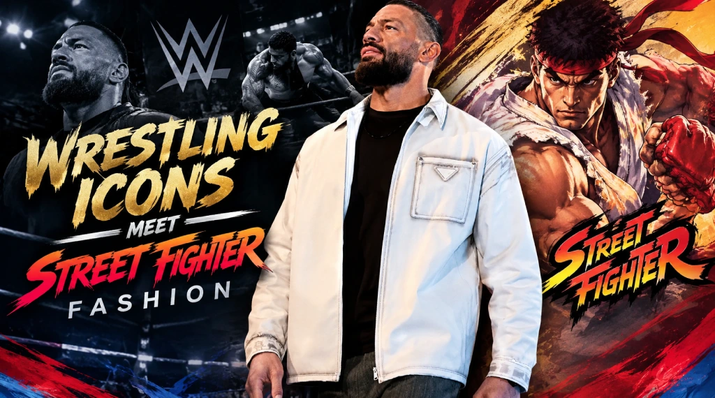 Wrestling Icons Meet Street Fighter Fashion