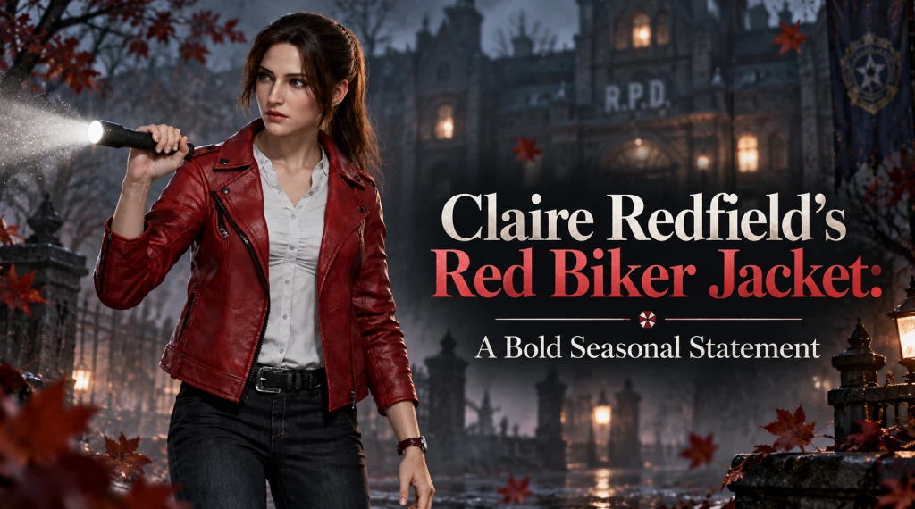 Claire Redfield’s Red Biker Jacket: A Bold Seasonal Statement