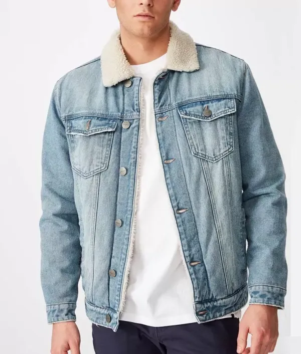 High School Musical Joshua Bassett Sherpa Denim Jacket - Oskar Jacket