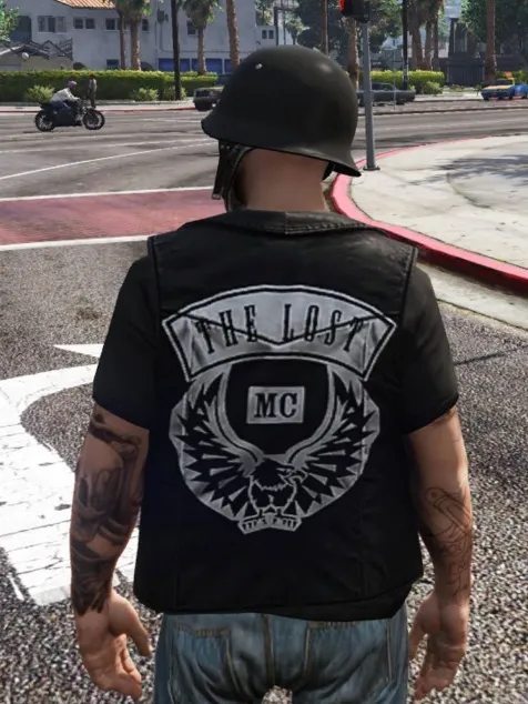 Filmsjackets on X: Angels of Death #VideoGame GTA Liberty MC Black Leather  Vest. ▻Shop Now Click on Link◅    / X