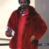 Snoop Dogg Faux Fur Red Velvet Coat