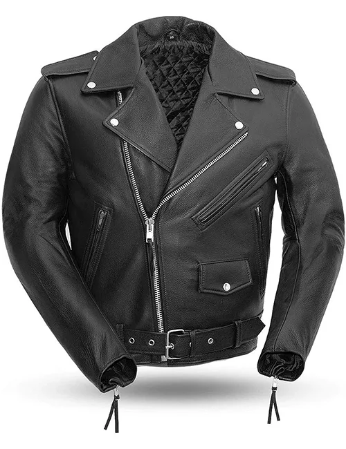 Buy Now - Nicolas Cage Pink Leather Biker Jacket With Patches