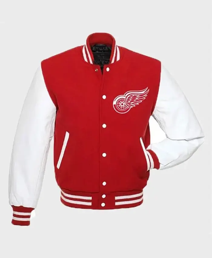 Men's Louis Vuitton Red Baseball Varsity Jacket