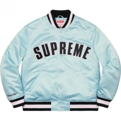 Supreme Mitchell And Ness Varsity Jacket - Oskar Jacket