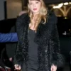 Taylor Swift 34th Birthday Black Fur Coat