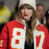 Taylor Swift Kristin Juszczyk Red Puffer Jacket