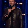 I Can See Your Voice S03 Joel McHale Brown Leather Jacket