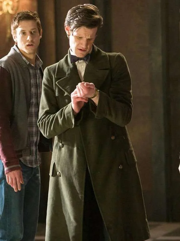 11th Doctor Who Green Trench Coat