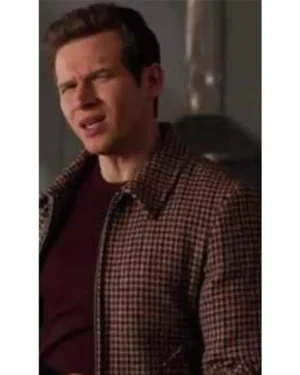 9-1-1 Evan Buckley Wool Houndstooth Tweed Jacket