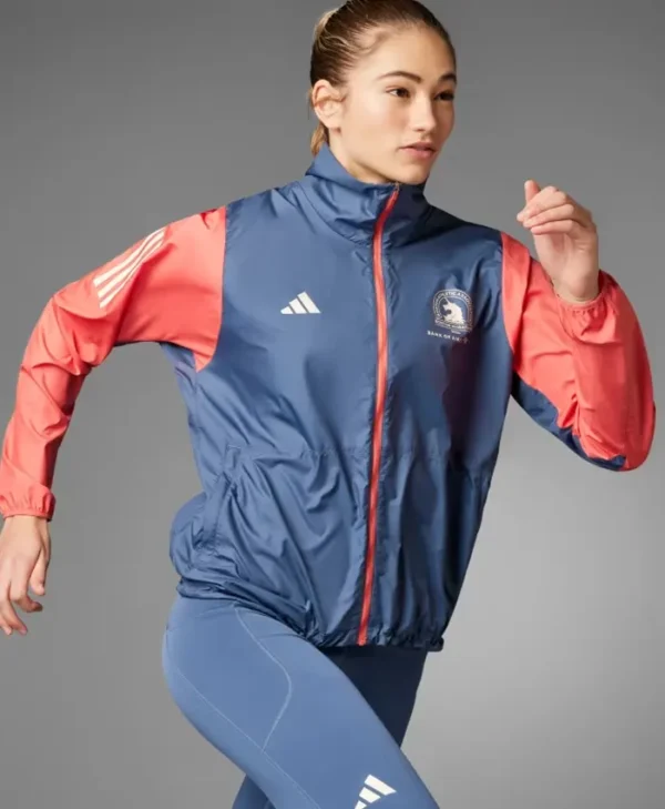 A Celebratory Boston Marathon Zip Up Jacket