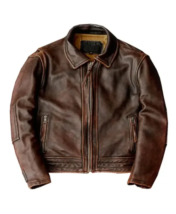 Adventure Bound Brown Leather Jacket