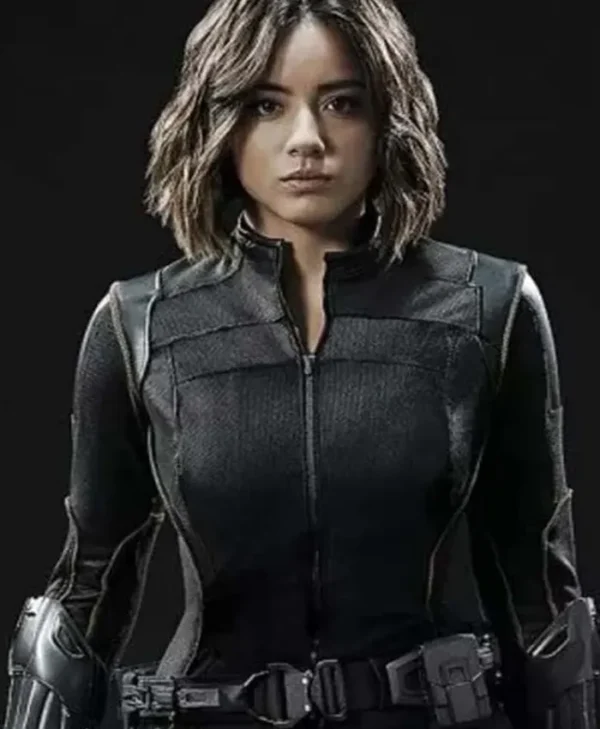 Agents of Shield Daisy Johnson Skye Black Leather Jacket