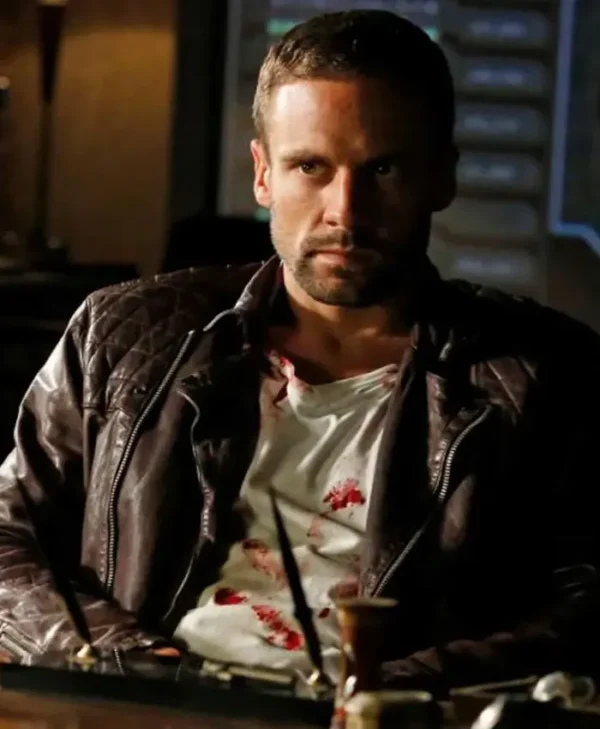 Agents of Shield S02 Nick Blood Leather Jacket