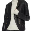 Alice Cooper Riverdale Black Real Leather Blazer Jacket