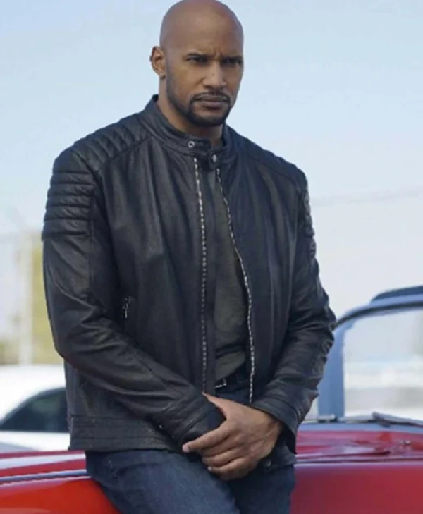 Alphonso Mackenzie Agents of Shield Black Leather Jacket